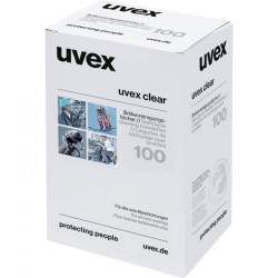 Uvex Clear Cleaning Wipes Pk100