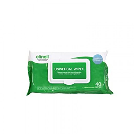 F78077 Clinell Universal Sanitising Wipes (40pk)