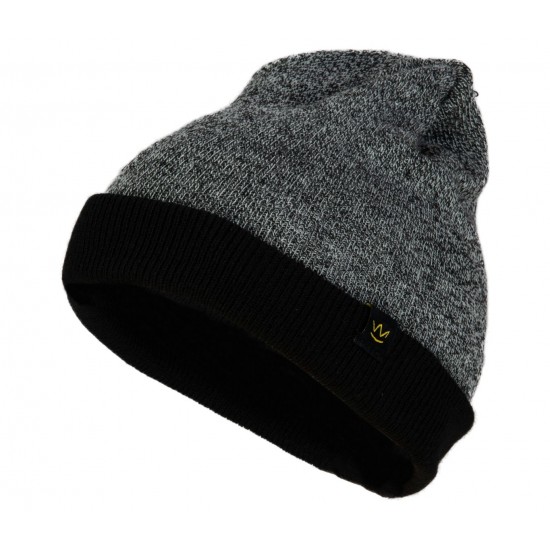 Knitted Cap Dual Color Black