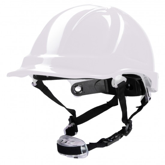 Polstar Helmet ABS 4 Point Knob YS-7 Chin Strap White